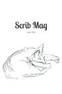 "Scrib Mag, mag 1, 2026." Eine minimalistische Zeichnung einer schlafenden Katze in Schwarz-Weiß.