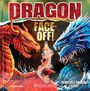 „DRAGON: FACE-OFF!“ zeigt zwei Drachen, einen roten und einen blauen, die sich gegenüberstehen.