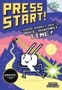„PRESS START! Super Rabbit Boy's Race Against Time! Peacock Streaming Now. Thomas Flintham.“ Pixel-Art-Kaninchen.