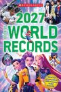 "2027 Book of World Records" in großer Schrift, mit Bildern von Sportlern und animierten Figuren auf buntem Hintergrund.