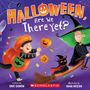 Titel: "Halloween, Are We There Yet?"  
Ein Junge im Kürbiskostüm fliegt auf einem Besen neben einer Hexe.