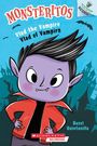 Titel: MONSTERITOS Vlad the Vampire/Vlad el Vampiro. Illustration: Lila Vampir mit schwarzen Haaren, in roter Jacke.