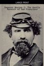 Der Text lautet "Emperor Norton I: The Gentle Monarch of San Francisco". Schwarz-weiß Porträt eines Mannes mit Bart und Hut.
