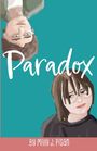 „Paradox“ und „By Milly J. Pisan“ sind in weißer Schrift zu sehen. Illustration: Zwei gezeichnete Personen, eine auf dem Kopf.