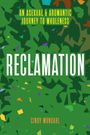 „An Asexual & Aromantic Journey to Wholeness“, „Reclamation“, „Cindy Mundahl“. Grüne, abstrakte Muster mit bunten Fragmenten.