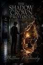 "The Shadow Crown Protocol: Healing the Inner Child." Ein Mann betrachtet durch ein Loch in der Wand ein Kind in einem gemütlichen Raum.