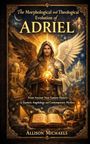 Ein geflügelter Mann in Robe hält eine leuchtende Kugel, umgeben von mystischen Symbolen, Büchern und Kerzen.