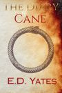 Text: "The Diary of Cane" und "E.D. Yates". Illustrationen: Ouroboros, eine Schlange, die sich selbst in den Schwanz beißt, vor Farbverlauf.