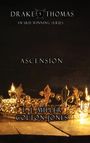 Texte: "DRAKE THOMAS AWARD WINNING SERIES", "ASCENSION", "T. J. MILLER", "COLTON JONES". Eine goldene Krone liegt auf Holz.