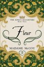 „THE KING'S DAUGHTERS Book Three“, „Fleur“, „MADAME McCOY“. Elegante grüne und goldene Rankenverzierung.