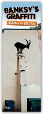Browntrout Publishers: Banksy's Graffiti 2026 - Slimline-Kalender 2026, KAL