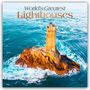 Browntrout Publishers: World Greatest Lighthouses - Die größten Leuchttürme der Welt 2026 - 16-Monatskalender, KAL