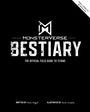"FINAL COVER TO BE REVEALED" steht oben rechts. "MONSTERVERSE BESTIARY" ist dominant, darunter "THE OFFICIAL FIELD GUIDE TO TITANS".
