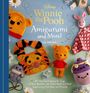 "Winnie the Pooh Amigurumi and More! Lee Sartori. Häkelfiguren von Disney-Charakteren aus bunten Garnen auf blauem Hintergrund."