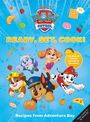 „PAW Patrol: Ready, Set, Cook! No meal is too big, no chef is too small. Recipes from Adventure Bay.“ 

Illustration mit Hunden in Uniformen und Essen.