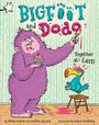 Text: "BIGFOOT and DODO", "Together at Last!". Illustration: Ein lila Bigfoot malt einen Vogel rosa an.
