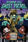 Text: "Desmond Cole Ghost Patrol", "The Graphic Novel", "Night of the Zombie Zookeeper". Illustration: Zombie im Zoo mit Kindern.