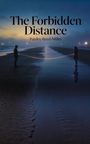 "The Forbidden Distance" von Paisley Reed-Miller. Ein Mann und eine Frau stehen, verbunden durch Lichter, an einem Strand.