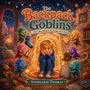 "The Backpack Goblins" oben. Illustration zeigt ein Kind, umgeben von farbigen Kobolden. Autor: Stephanie Thomas.