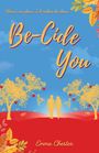 „There's no place I'd rather be than... Be-Cide You. Emma Chester.“ Zwei Silhouetten, Bäume mit Äpfeln im Herbst.