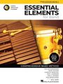 "Essential Elements for Band", ein Lehrbuch mit Xylophon links und Trommel rechts, mit Bonus-Lieder online.