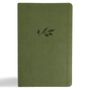 Csb Bibles By Holman: CSB Single-Column Personal Size Reference Bible, Olive Leathertouch, Buch