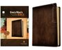 „Every Man’s Bible“, „A Bible for Every Battle Every Man Faces“, „Deluxe Explorer Edition“. Dunkler Ledereinband.