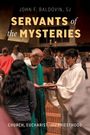 "Servants of the Mysteries", "Church, Eucharist, and Priesthood". Priester im grünen Gewand überreicht eine Schale.