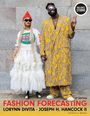 „INCLUDES STUDIO“, „FASHION FORECASTING“, „Lorynn Divita, Joseph H. Hancock II“. Zwei modisch gekleidete Personen.