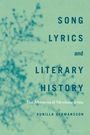 "Song Lyrics and Literary History. The Afterlives of Vårvindar friska. Gunilla Hermansson." Blauer Ast auf grünem Hintergrund.