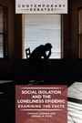 "Social Isolation and the Loneliness Epidemic" steht auf einem Buchcover. Es zeigt eine Person in Silhouette auf einem Stuhl.
