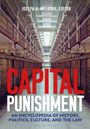 Text: "Joseph A. Melusky, Editor", "Capital Punishment", "An Encyclopedia of History, Politics, Culture, and the Law". Gefängnisflur.