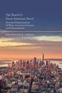 Buchtitel: "The Post-9/11 Great American Novel." Autor: Sheheryar B. Sheikh. Skyline von New York bei Sonnenuntergang.