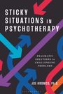 „STICKY SITUATIONS IN PSYCHOTHERAPY“, bunte Pfeile in alle Richtungen auf schwarzem Hintergrund.