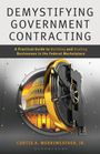 „DEMYSTIFYING GOVERNMENT CONTRACTING“, Tresor öffnet sich, zeigt das Kapitol, goldene und metallische Farben.