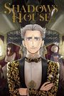 "Shadows House" oben, "11" und "Somato" unten. Im Vordergrund ein Mann in elegantem Anzug, im Hintergrund zwei Personen.
