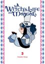 "A Witch's Life in Mongol", 3, Tomato Soup. Illustration einer Figur in traditioneller Kleidung mit blau-weißen Mustern und Hut.
