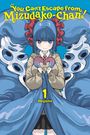 Der Text lautet: "You Can't Escape from Mizudako-Chan!" und "1 Megame". Illustration: Ein Mädchen mit blauen Haaren und Tentakeln.