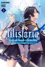 „Wistoria: Wand and Sword – Grimo Acta; Tears of Beginning.” Zwei junge Figuren Rücken an Rücken, fantasievolle Kleidung.
