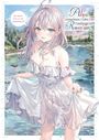 Texte: „Alya Sometimes Hides Her Feelings in Russian“, „Momoco’s Art Book“. Eine Anime-Figur im weißen Kleid am Fluss.