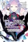 Text: "Re:Zero -Starting Life in Another World- Chapter 4: The Sanctuary and the Witch of Greed." Illustration: Drei Charaktere.