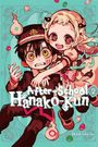"After-School Hanako-Kun 2" steht unten. Zwei animierte Figuren, ein Junge mit Mütze und ein blondes Mädchen, fröhlich.