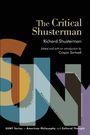 "The Critical Shusterman" von Richard Shusterman, herausgegeben von Crispin Sartwell; bunter Schriftzug "SUNY".