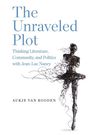 "The Unraveled Plot" und andere Texte, darunter ein kunstvoll verwobener Draht in humanoider Form.