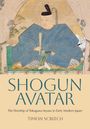 "SHOGUN AVATAR" von Timon Screech. Darstellung eines Shogun in blauer Tracht mit Schwert, in traditionellem japanischem Stil.