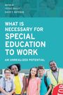 Buchtitel: "What is necessary for Special Education to Work: An Unrealized Potential". Fünf lächelnde Menschen.