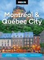 Logo "MOON" oben. Text: "Montréal & Québec City", "Marion Treilles". Historische, beleuchtete Gebäude in Québec.