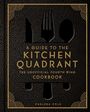 „A Guide to the Kitchen Quadrant: The Unofficial Fourth Wing Cookbook“ von Chelsea Cole. Goldene Symbole auf dunklem Hintergrund.
