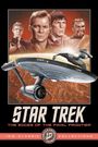 „Star Trek: The Edges of the Final Frontier“. Illustration mit vier Personen und einem Raumschiff über einem Planeten.