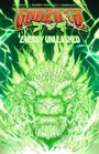 "Energy Unleashed": Ein großes, leuchtend grünes Monster, das einem Drachen ähnelt, mit heller Energie umgeben.